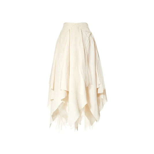 Elywood Layered Sarees Skirt White