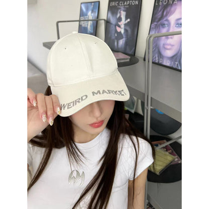 Weird Market Chains Denim Cap White