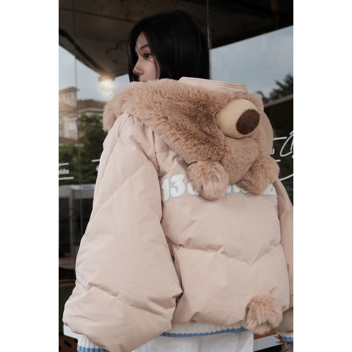 13De Marzo Doozoo Cosplay Bear Down Jacket Khaki