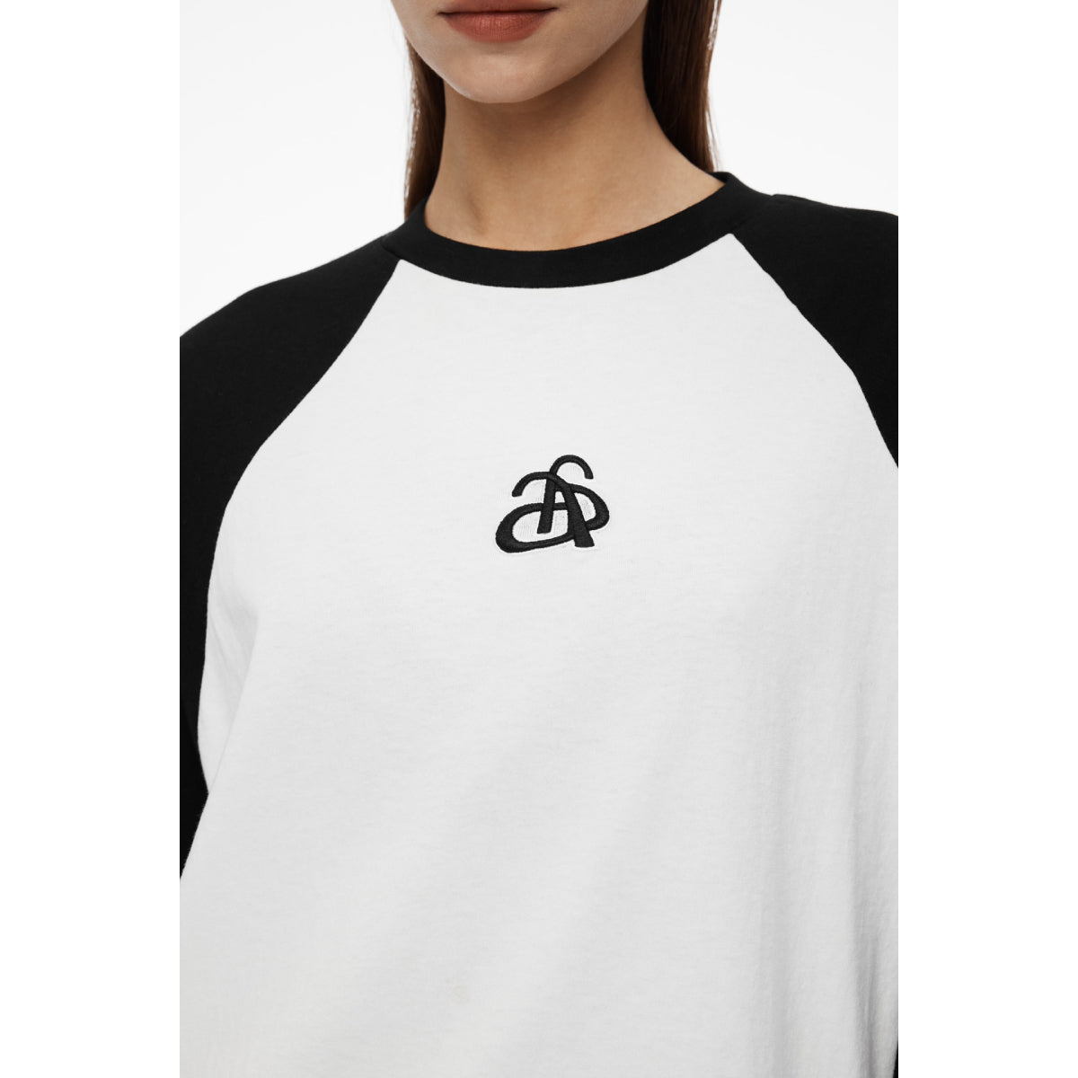 Ann Andelman Raglan Long Sleeve Logo Top