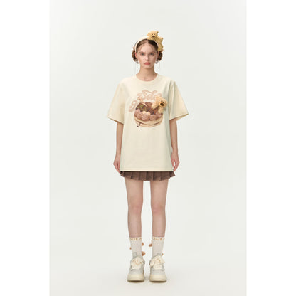 13De Marzo Flavor Cake T-Shirt Beige