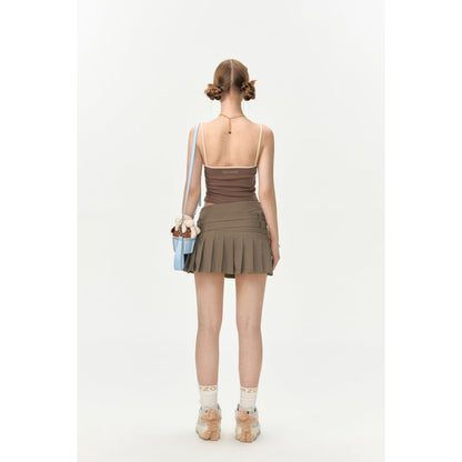 13De Marzo Doozoo Belt Skirt Brown